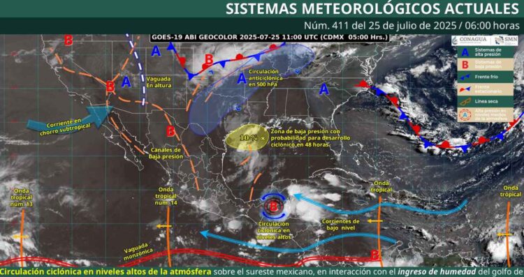 ¿Lluvias y vientos fuertes afectarán a México este viernes? Así estará el clima, según el SMN