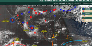 ¿Qué estados de México tendrán lluvias intensas y calor extremo este 18 de julio, según SMN