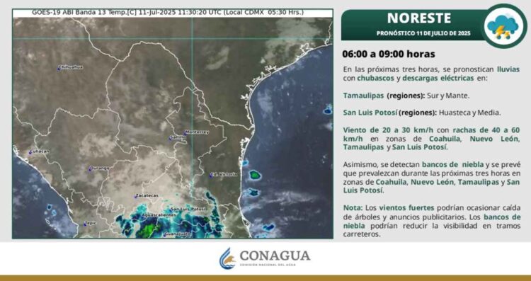 ¿Tamaulipas tendrá chubascos y vientos intensos este viernes?