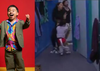 Abelito sale corriendo del baño con todo y papel tras dinámica de LCDLFM