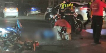 Accidente en la Avenida Lincoln de Monterrey deja un motociclista muerto