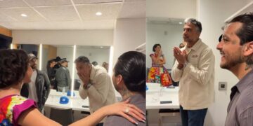 Ángela Aguilar recibe halagos de Jaime Camil tras concierto