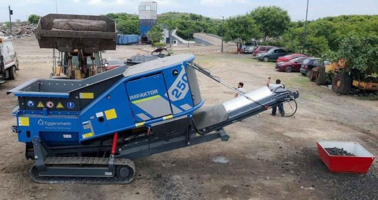 Tampico triturar llantas usadas