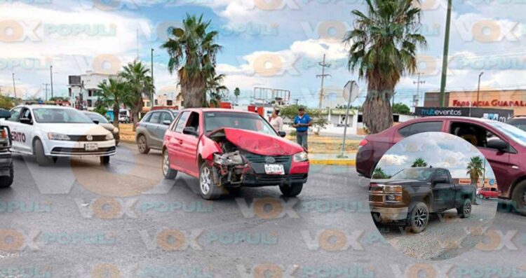 Automovilista cruza bulevar sin precaución y causa aparatoso choque en Ciudad Victoria, Tamaulipas