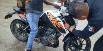 operativo motocicletas Ciudad Madero