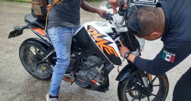 operativo motocicletas Ciudad Madero