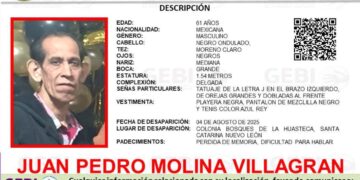 Buscan a adulto mayor, quien desapareció tras abordar un camión en Santa Catarina, Nuevo León