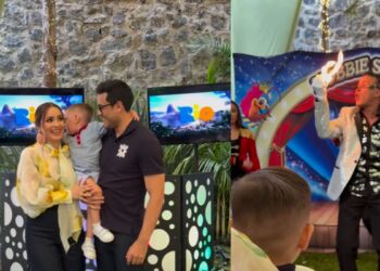 Carlos Rivera y Cynthia Rodríguez celebran los 2 años de León con fiesta temática de Río