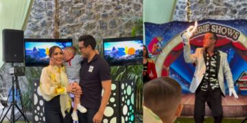 Carlos Rivera y Cynthia Rodríguez celebran los 2 años de León con fiesta temática de Río