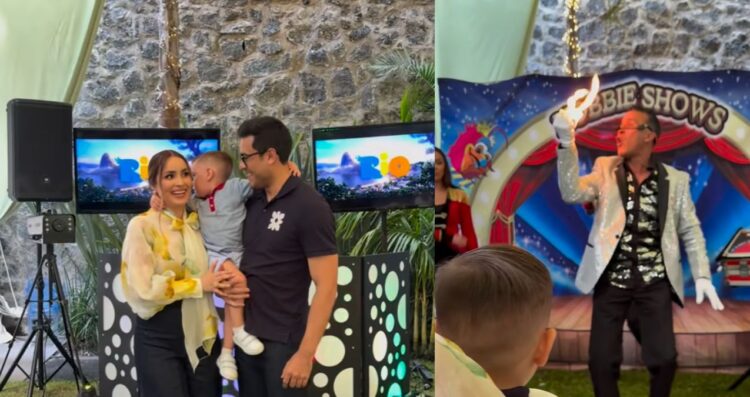 Carlos Rivera y Cynthia Rodríguez celebran los 2 años de León con fiesta temática de Río