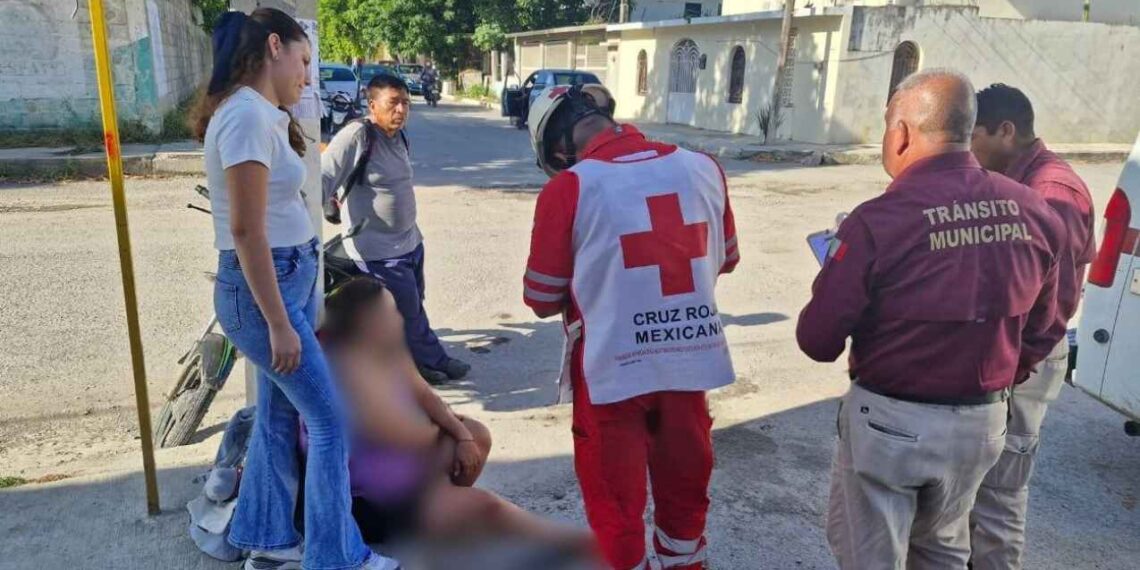 Choque de motocicletas Mante