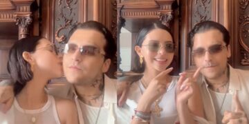 Christian Nodal y Ángela Aguilar comparten video del tag de esposos para TikTok