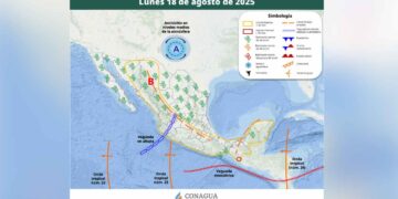 Clima en México 18 de agosto
