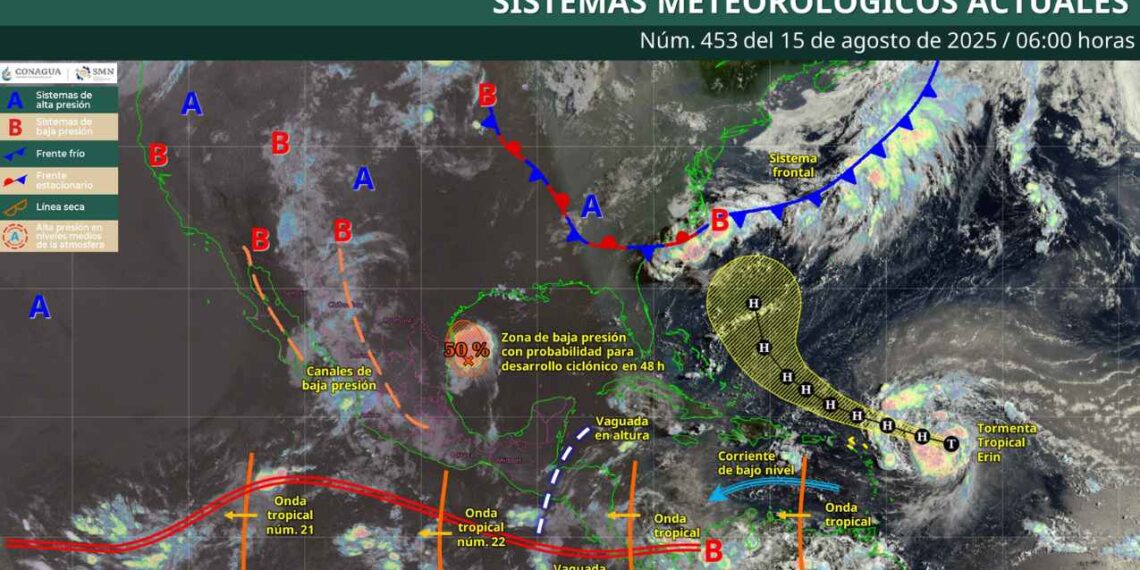 Clima en México: ¿Dónde causarán lluvias fuertes el monzón y las zonas de baja presión?