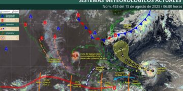 Clima en México: ¿Dónde causarán lluvias fuertes el monzón y las zonas de baja presión?