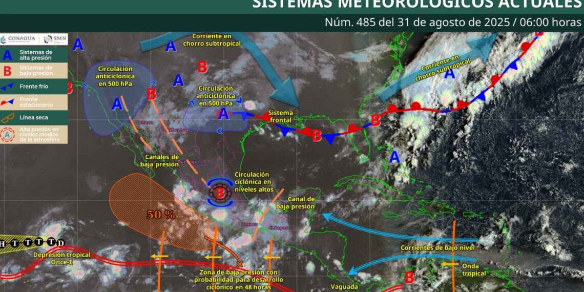 Clima en México: ¿Dónde se esperan altas temperaturas y precipitaciones?