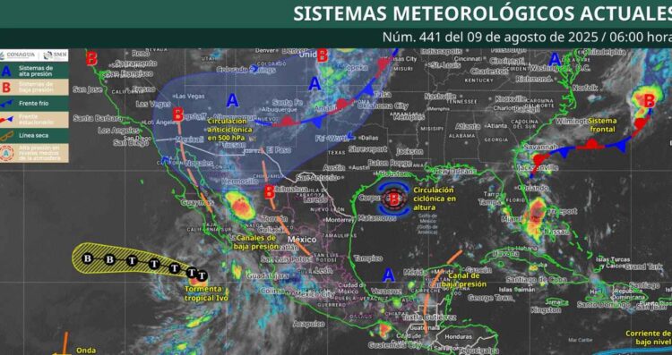 Clima sábado 9 México