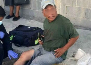 motociclista derribado Río Bravo