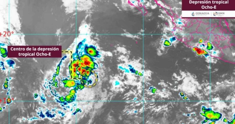 Depresión tropical Ocho-E se forma en el Pacífico: ¿Impactará en México?