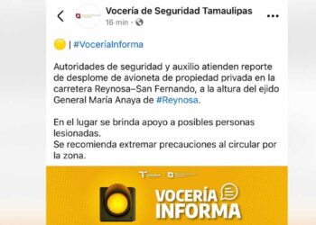 Desplome de una avioneta en Reynosa, Tamaulipas