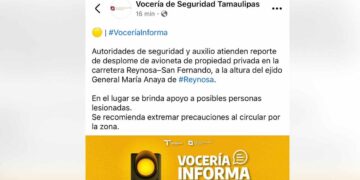 Desplome de una avioneta en Reynosa, Tamaulipas