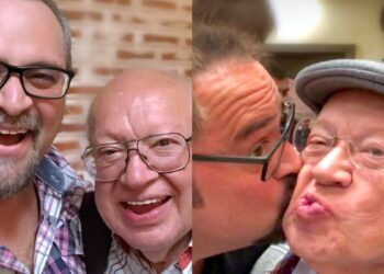 Eduardo Manzano reaparece sonriente con su querido hijo