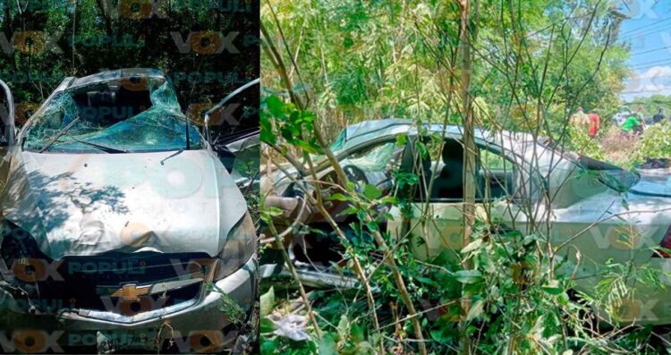Familia resulta lesionada tras accidentarse en la carretera Tampico-Mante