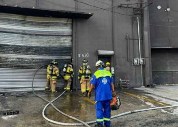Fuerte incendio en San Nicolás