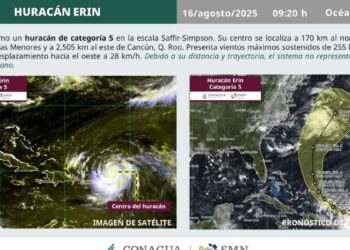 Huracán Erin categoría 5