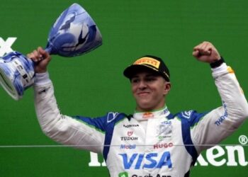 Isack Hadjar F1 podium