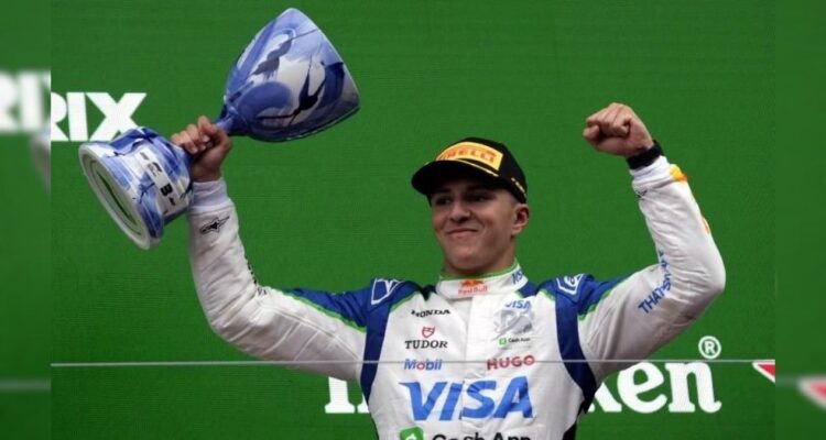 Isack Hadjar F1 podium