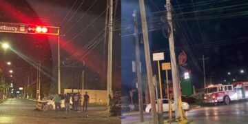 Joven provoca choque Nuevo Laredo