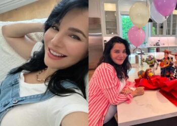 Martha Higareda y Lewis Howes esperan con emoción a sus gemelos