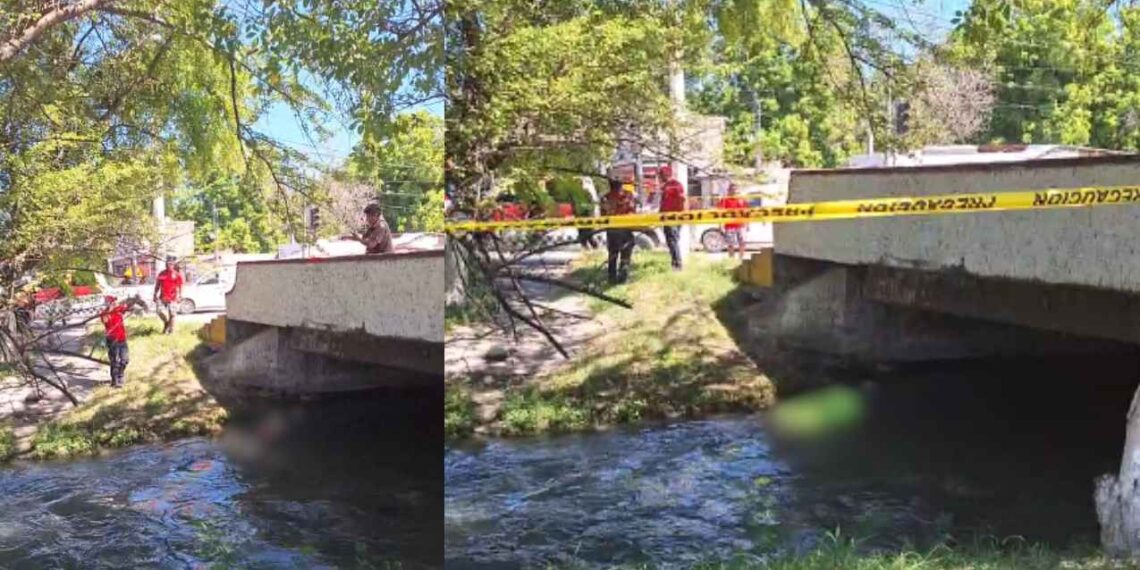 Masculino muerto en canal Mante