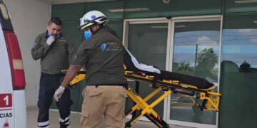 Motociclista impactado en Matamoros