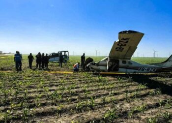 Personas involucradas en desplome de avioneta en Reynosa