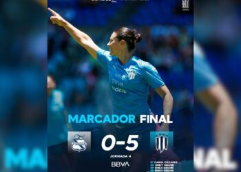 Rayadas goleada Puebla