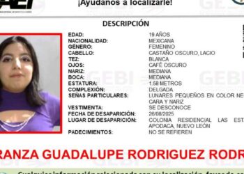 Reportan desaparición de joven en Apodaca, Nuevo León