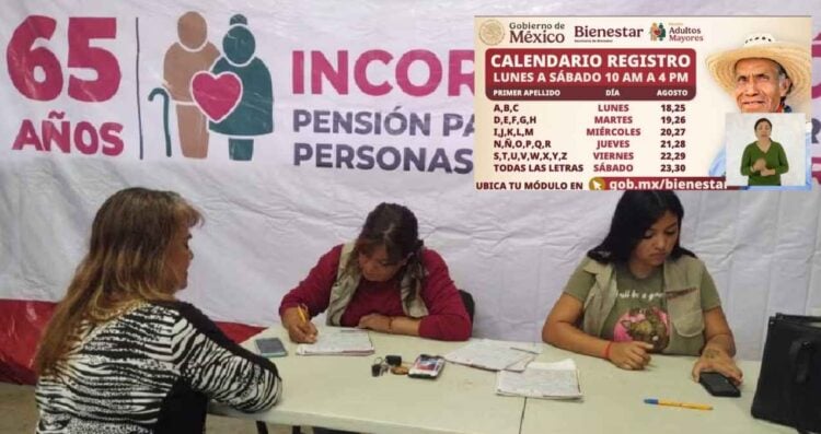 Revelan calendario de inscripción de la Pensión Bienestar de agosto 2025; así quedó
