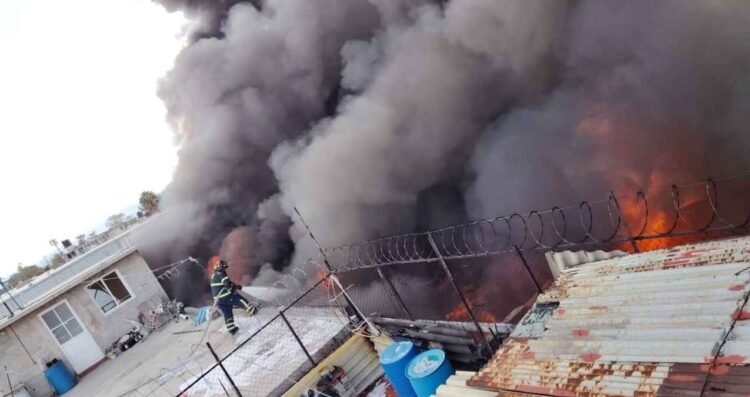 incendio fábrica Iztacalco