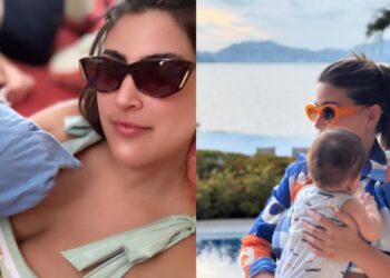Sofía Rivera Torres y Eduardo Videgaray disfrutan sus primeras vacaciones como papás