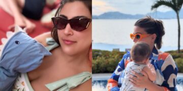 Sofía Rivera Torres y Eduardo Videgaray disfrutan sus primeras vacaciones como papás