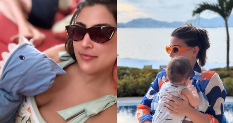 Sofía Rivera Torres y Eduardo Videgaray disfrutan sus primeras vacaciones como papás