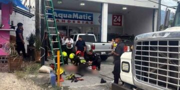 trabajador descarga eléctrica Santa Catarina