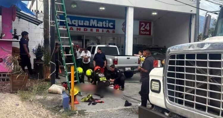 trabajador descarga eléctrica Santa Catarina