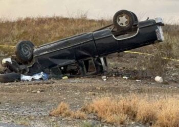Trágica volcadura en Ramos Arizpe