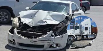 Nissan tráiler choque Matamoros