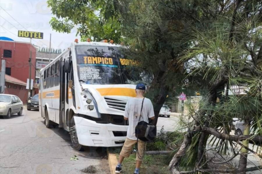 accidente de autobús en Ciudad Madero