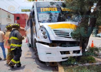 accidente de autobús en Ciudad Madero