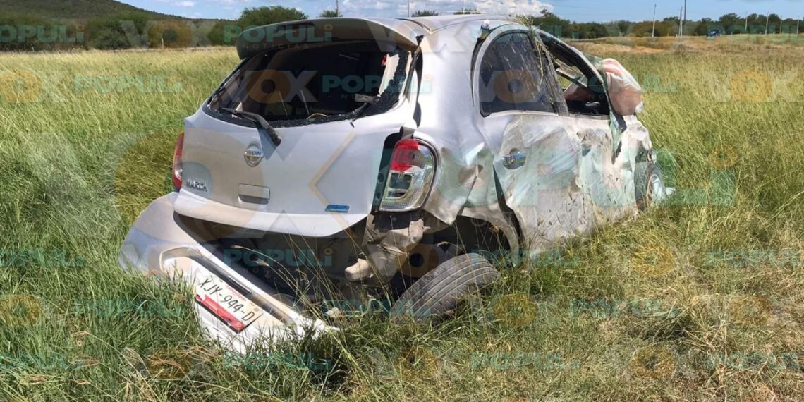 accidente en carretera Victoria Zaragoza